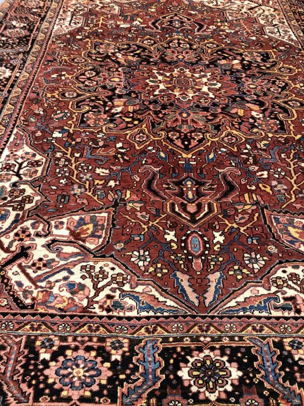 Large Persian Heriz Tribal Rug Weg Dye NZ Wool Iran (410×307)cm